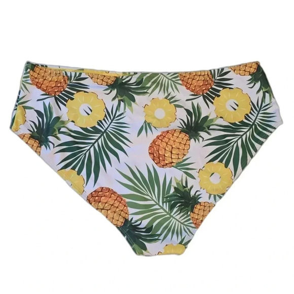 Shein, Size 3xl (18), High Waisted Pineapple Bikini Swim Bottom - Picture 3 of 16
